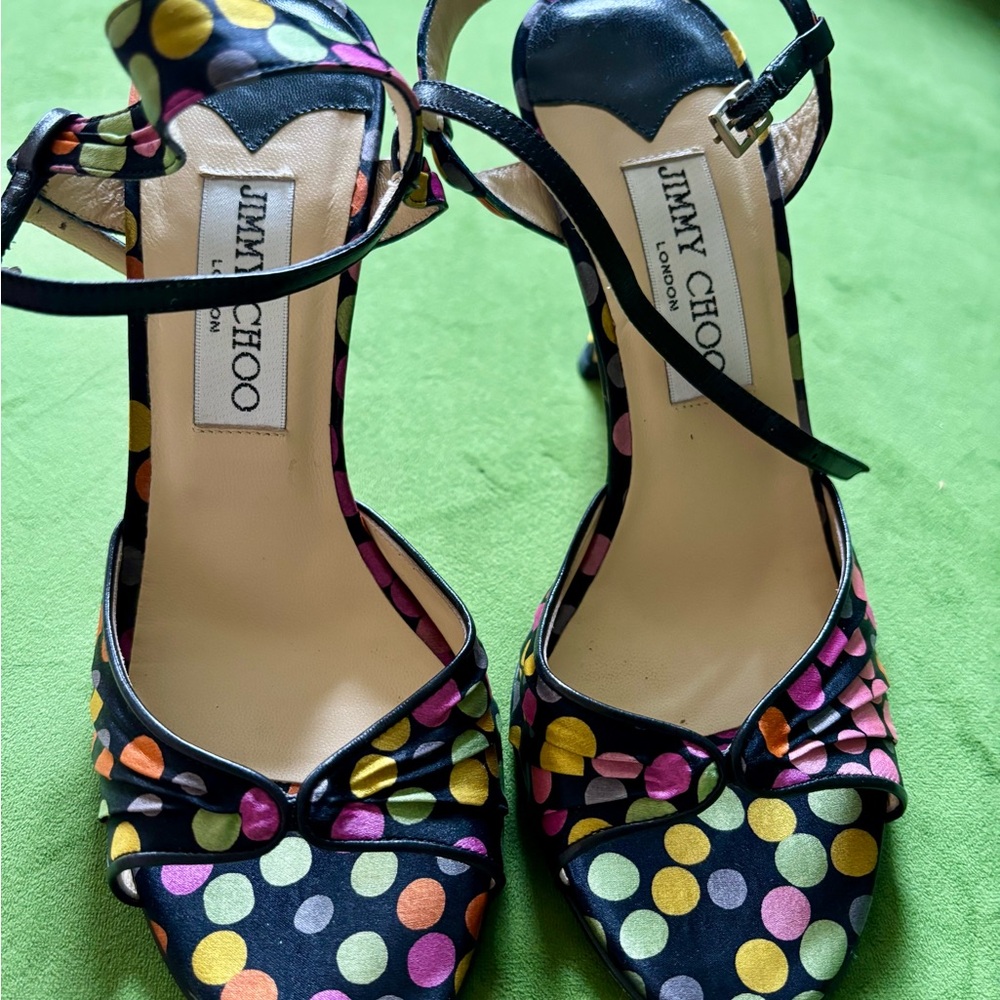 Jimmy Choo Multicolor Polka Dot Women's Heels